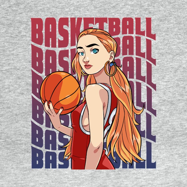 Women's Basketball I Play Like A Girl Female Hoops by Noseking